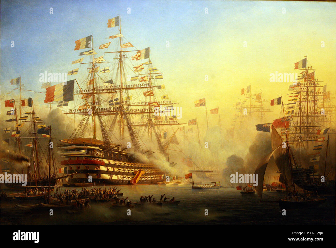 Queen Victoria`s visit to Cherbourg 6 8 1858 Stock Photo